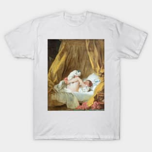 Girl with dog - Jean-Honoré Fragonard T-Shirt